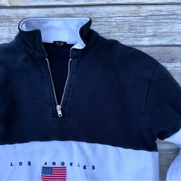 JohnGalt vintage inspired quarter zip sweatshirt - Picture 5 of 7